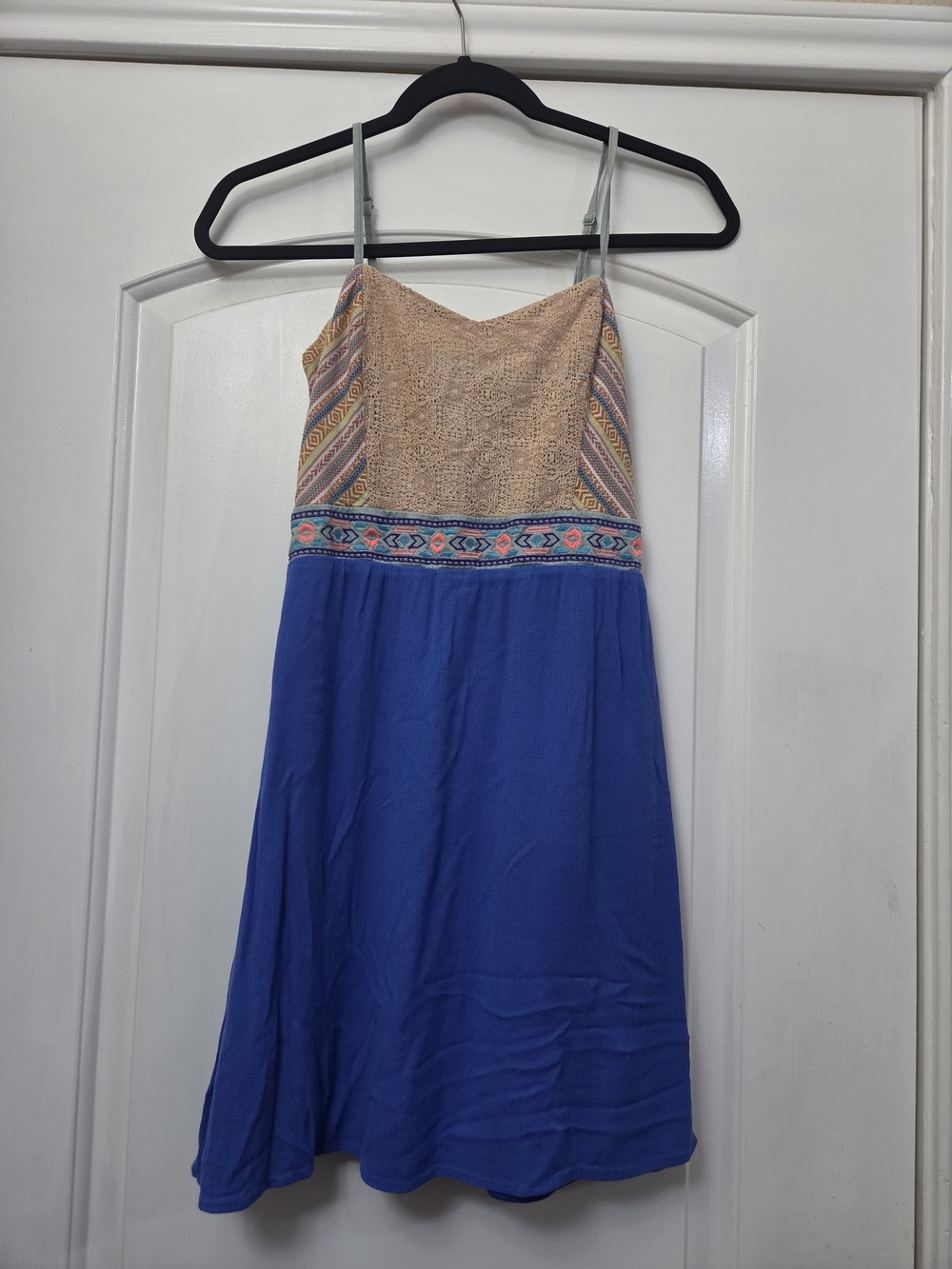Flying Tomato Boho Crochet Embroidered Dress – Size Small
